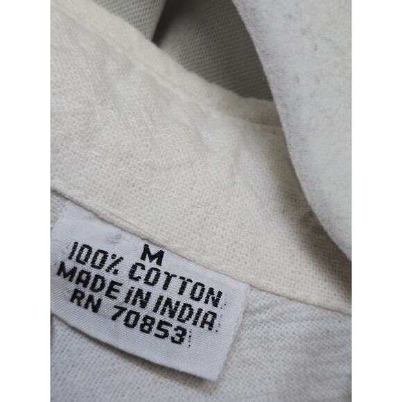 90's Vintage Button Up Vest Sz M Paisley Crochet Plaid Patchwork Boho Hippie - Picture 5 of 6